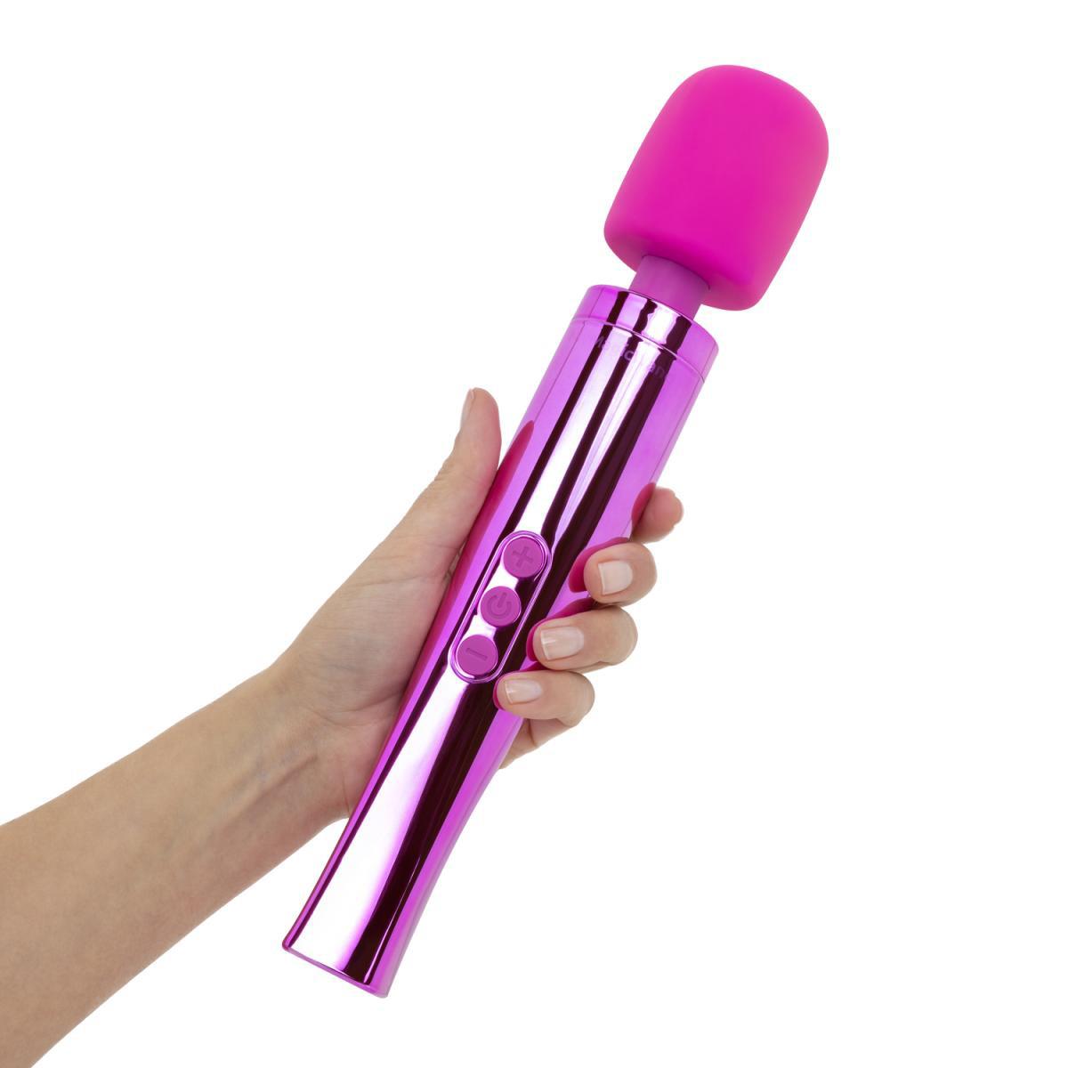 Baghetă de masaj MyMagicWand din silicon roz, impermeabilă