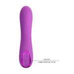 Vibrator Pretty Love DJ Dick din silicon pentru punctul G, 10 vibrații, USB