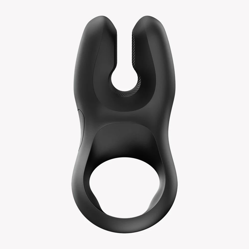 Inel vibrant pentru penis Nos XL Fun Factory, silicon negru, USB