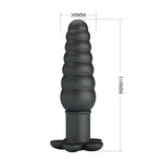 Dop anal vibrant din silicon negru Pretty Love Imron