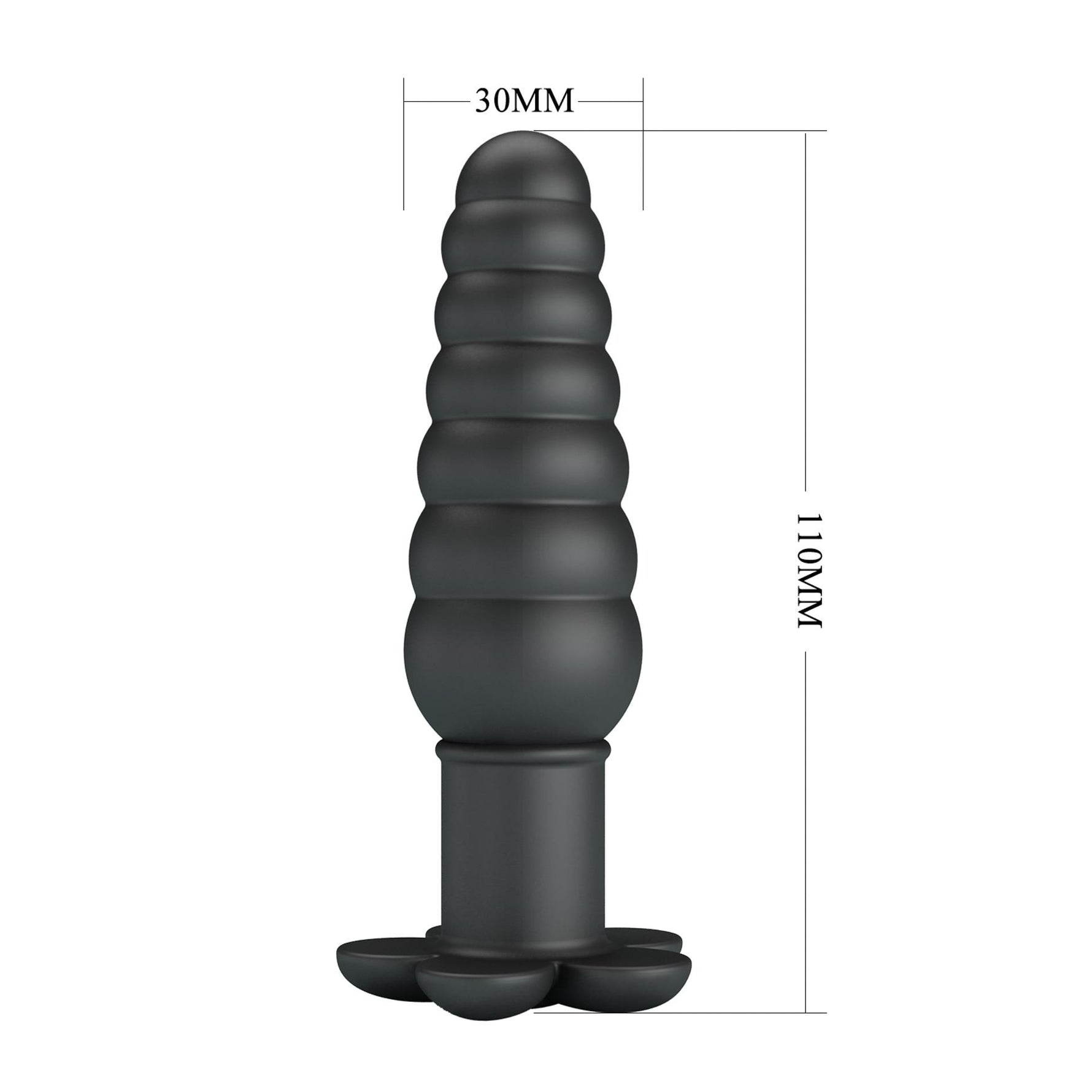 Dop anal vibrant din silicon negru Pretty Love Imron