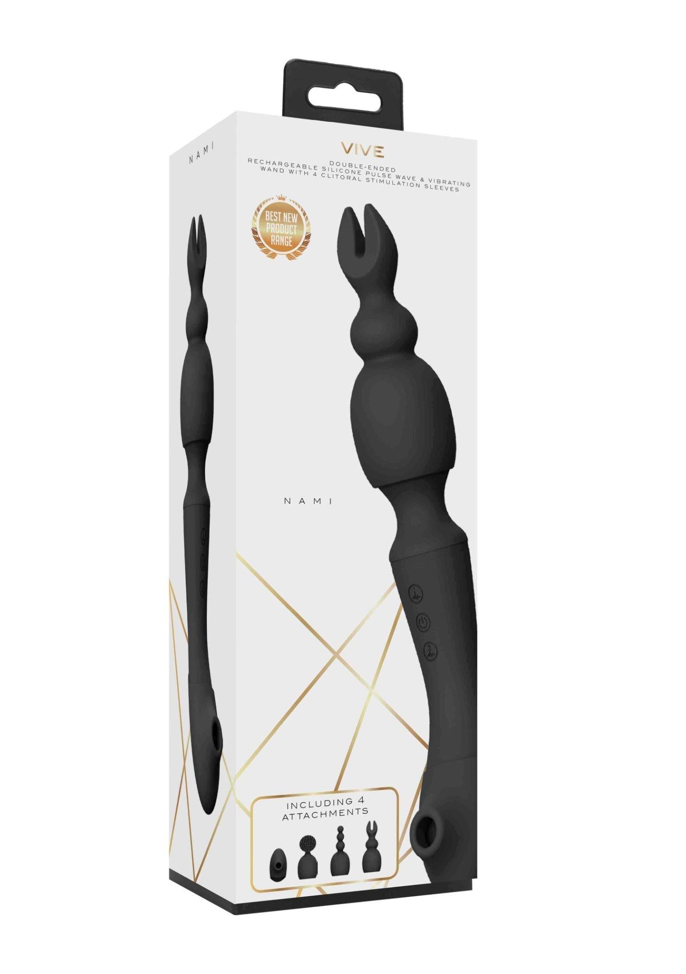 Stimulator clitoridian USB Vive Nami din silicon negru