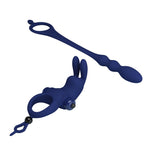 Inel vibrant pentru penis Pretty Love, silicon, impermeabil, cu 10 funcții