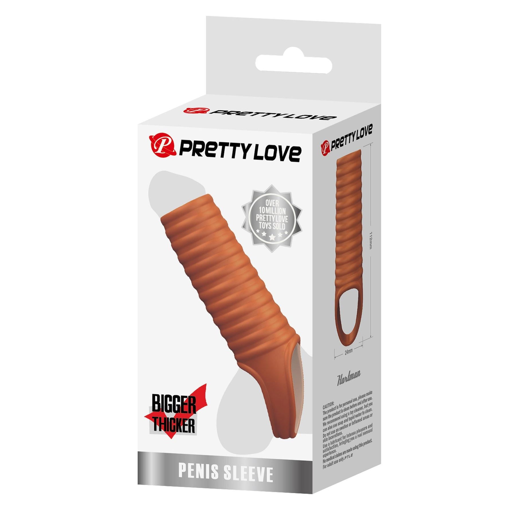Manșon pentru penis Pretty Love Hartman impermeabil TPE