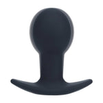 Plug anal vibrant din silicon Levelz cu un singur bec, negru, 9 cm