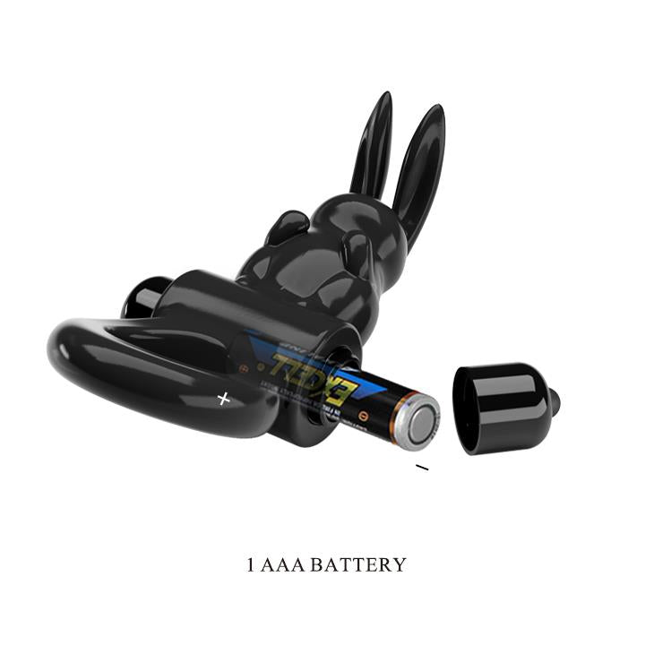 Inel Pretty Love Exciting Negru cu 10 Funcții