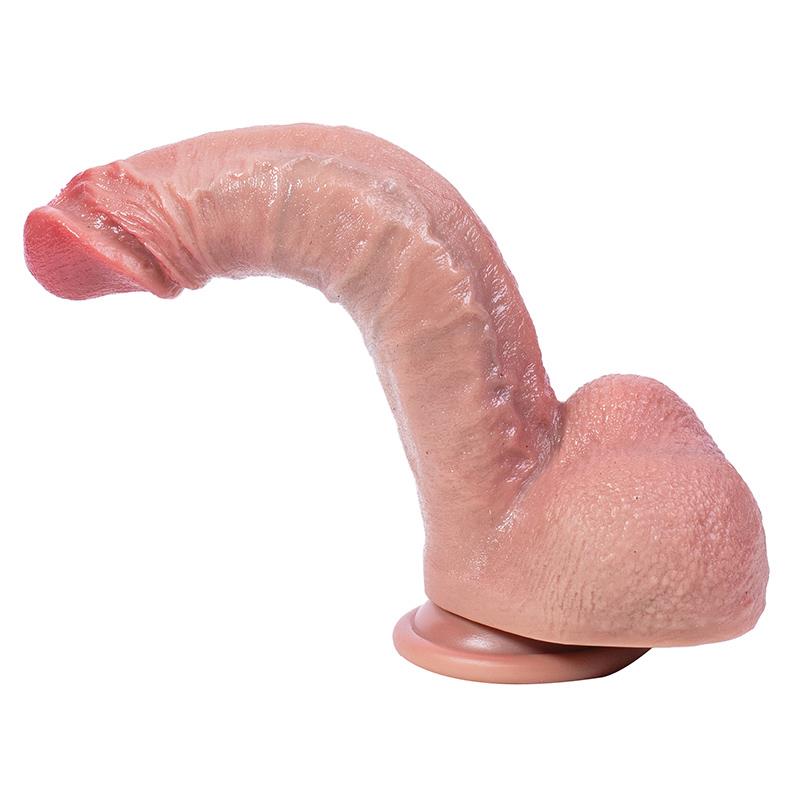 Dildo flexibil din silicon hiperrealist, 21 cm