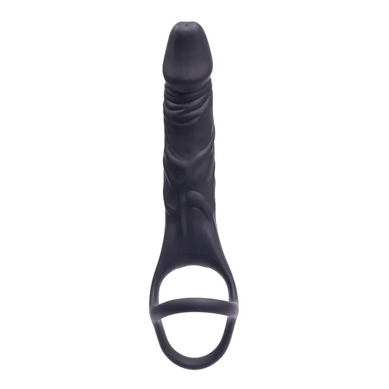 Dildo vibrant cu penetrare dublă USB Fantasy Hephaestus 19,5 cm