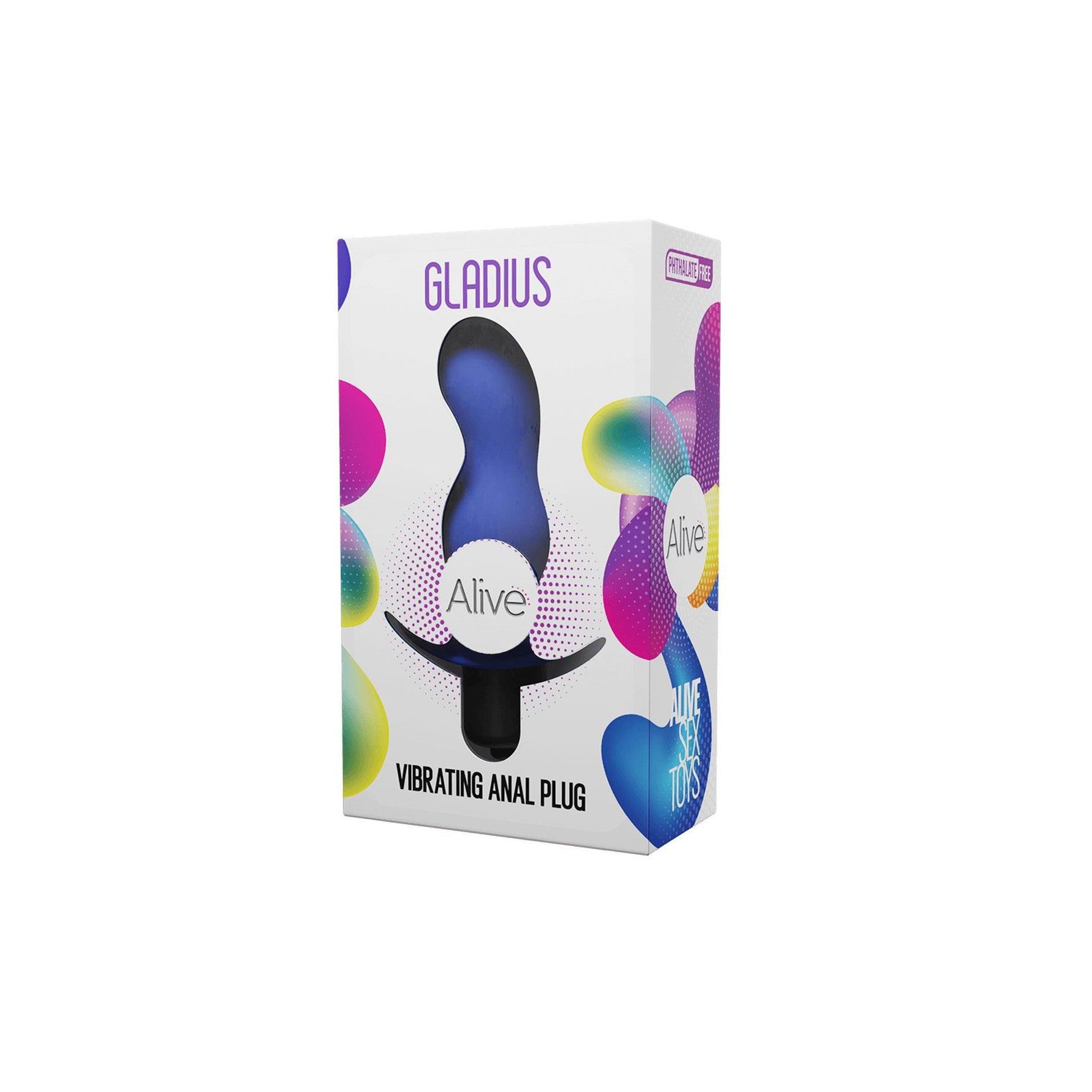 Plug anal vibrant Alive Gladius Albastru 11 cm