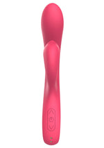 Vibrator XOCOON cu orgasm fără sfârșit, fuchsia, USB, 21 cm