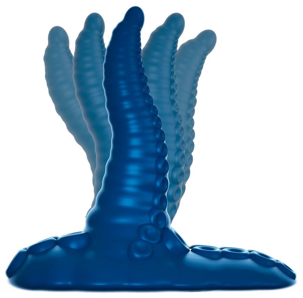 Vibrator cu pernă tentaculară Beasty Cocks, silicon, cu telecomandă USB