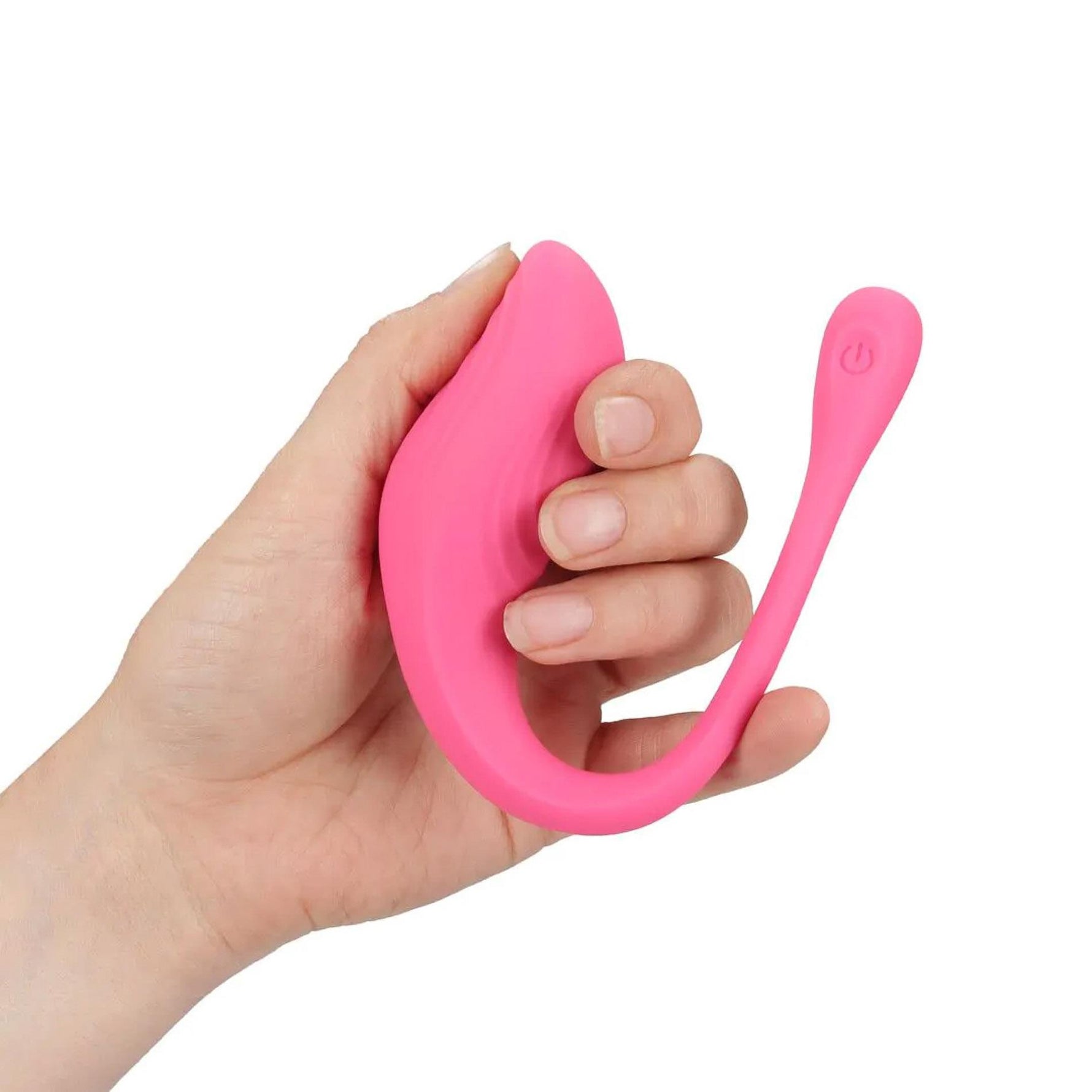 Vibrator Loveline pentru punctul G cu telecomandă, silicon, roz, 24 cm