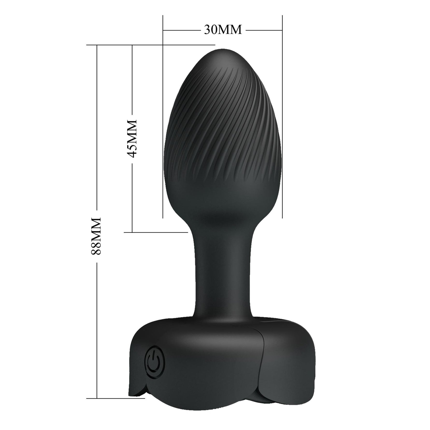 Plug anal vibrant cu LED din silicon Pretty Love Olman, 10 vibrații