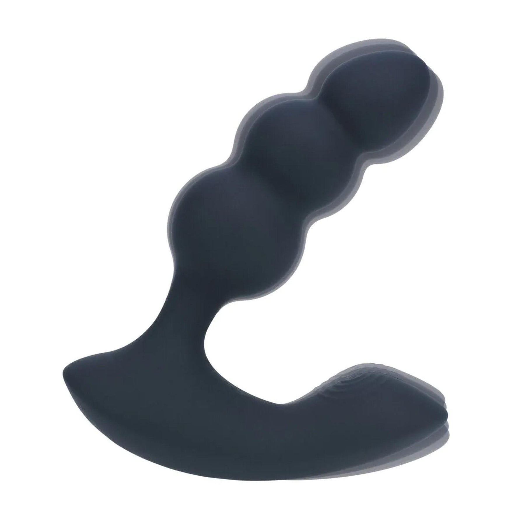 Plug anal vibrant cu perle Levelz, negru, 14 cm, USB