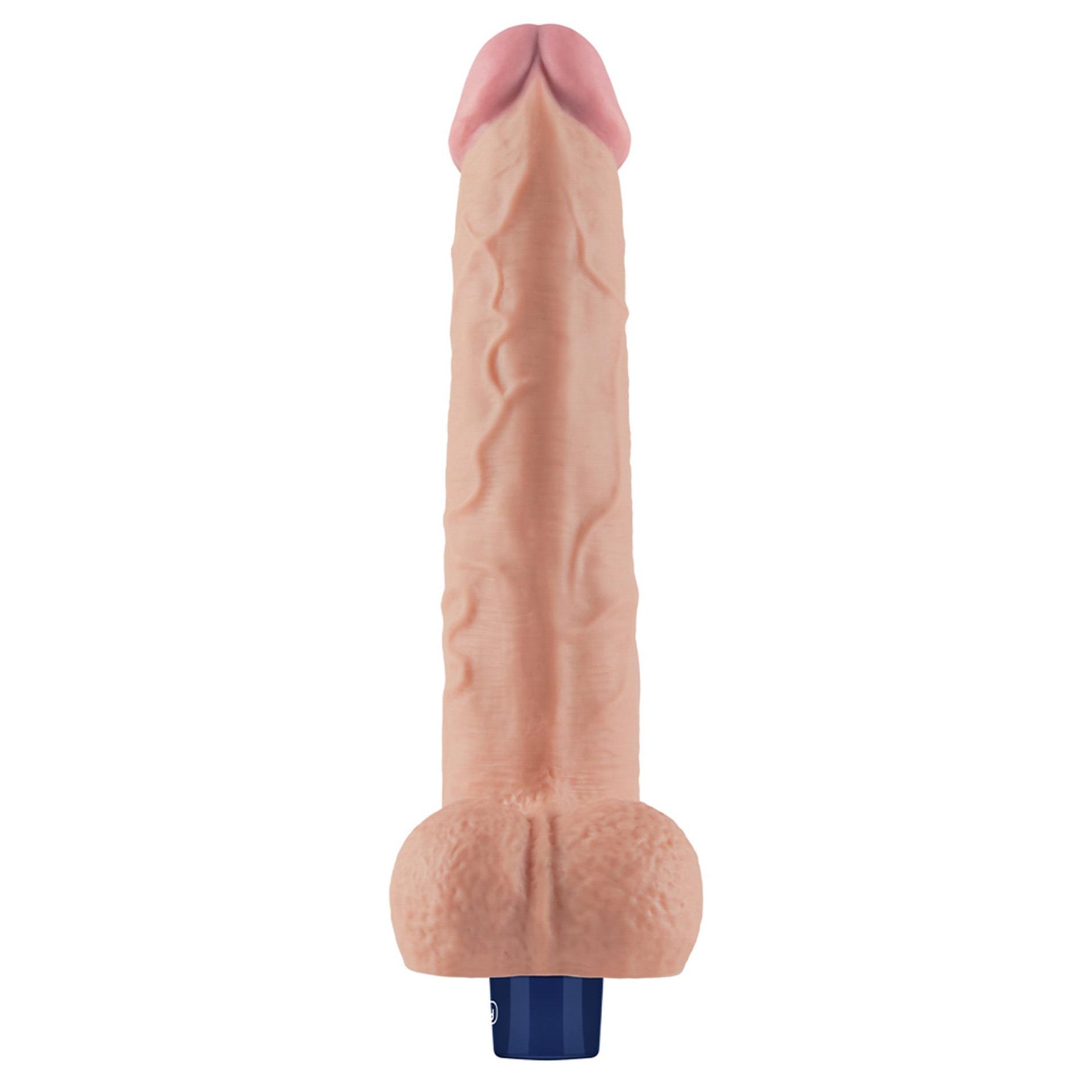 Dildo vibrant realist Lovetoy Softee TPE, culoarea pielii, USB, 26,5 cm