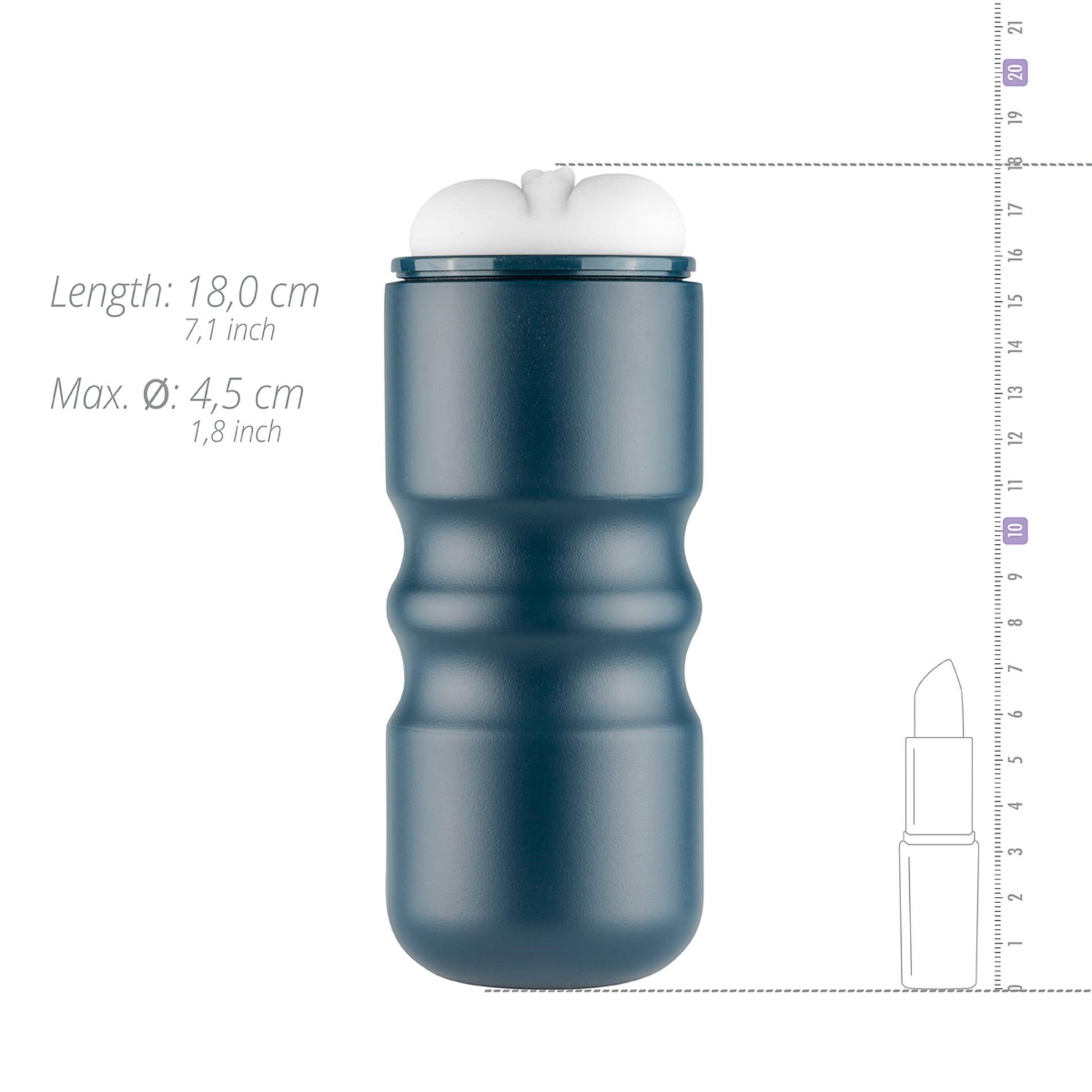 Masturbator vaginal FPPR alb 18 cm