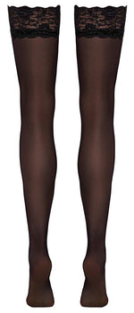 Ciorapi Cottelli LEGWEAR din dantelă negri M 20 den