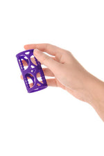 Manșon pentru penis din silicon A Toys, violet, 7,5 cm