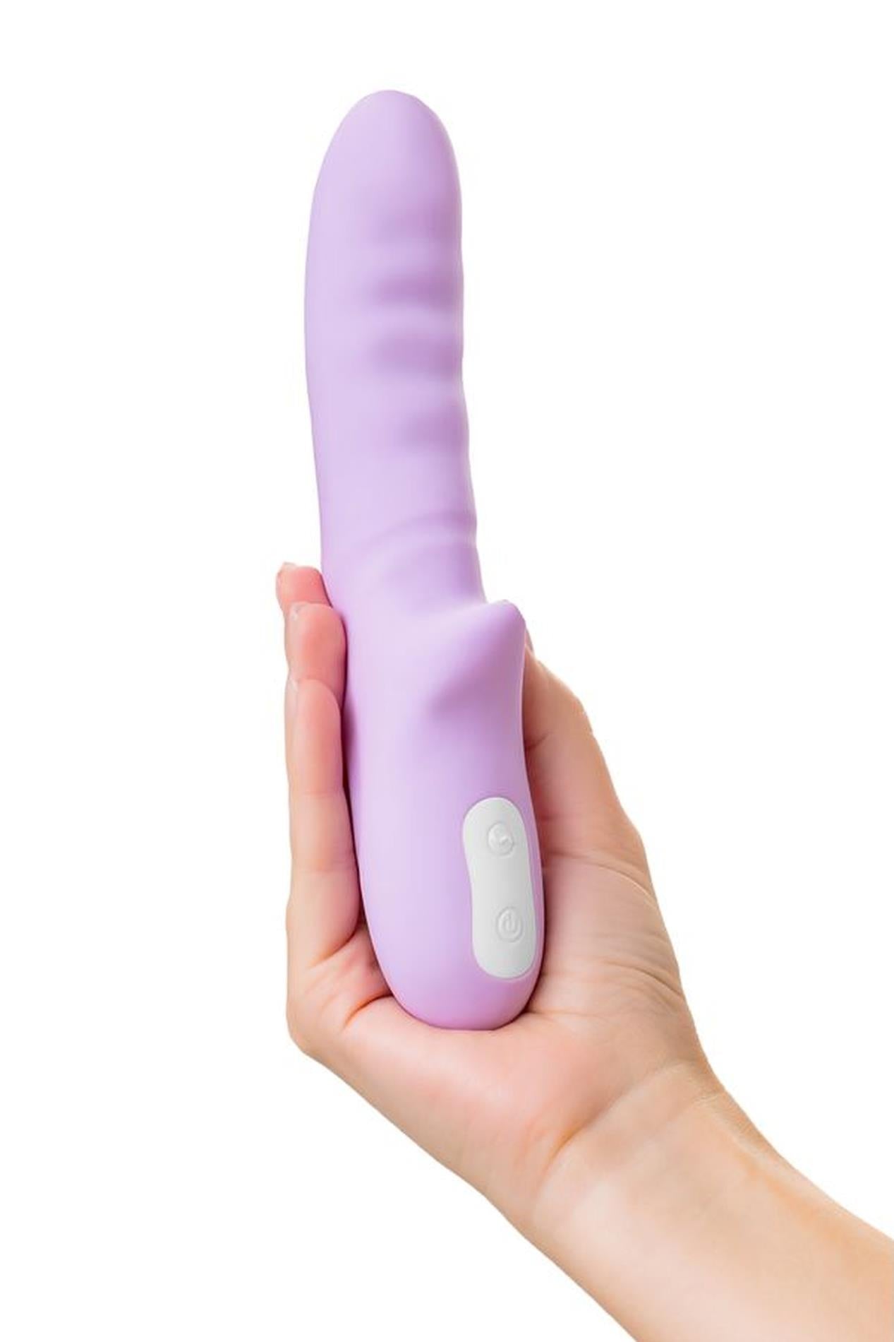 Vibrator rotativ JOS Merry Gor, violet, USB, 20,7 cm