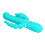 Vibrator cu triplă stimulare Pretty Love Twinkled Tenderness în formă de iepuraș