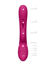Vibrator Vive Tama Bunny roz USB 27,6 cm