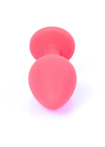 Bijuterii anale din silicon MyLove Toys, roșii, medii, 8 cm