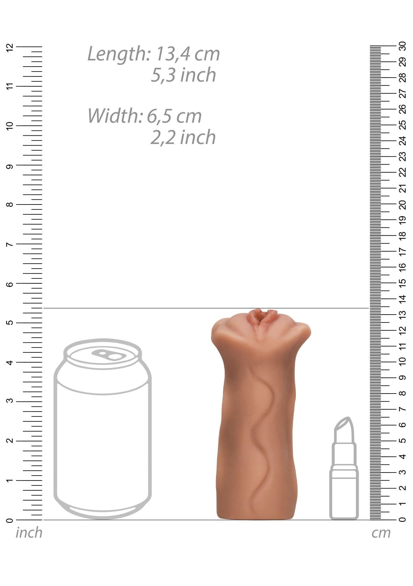 Masturbator French Maid S-Line, TPR culoarea pielii, 13 cm