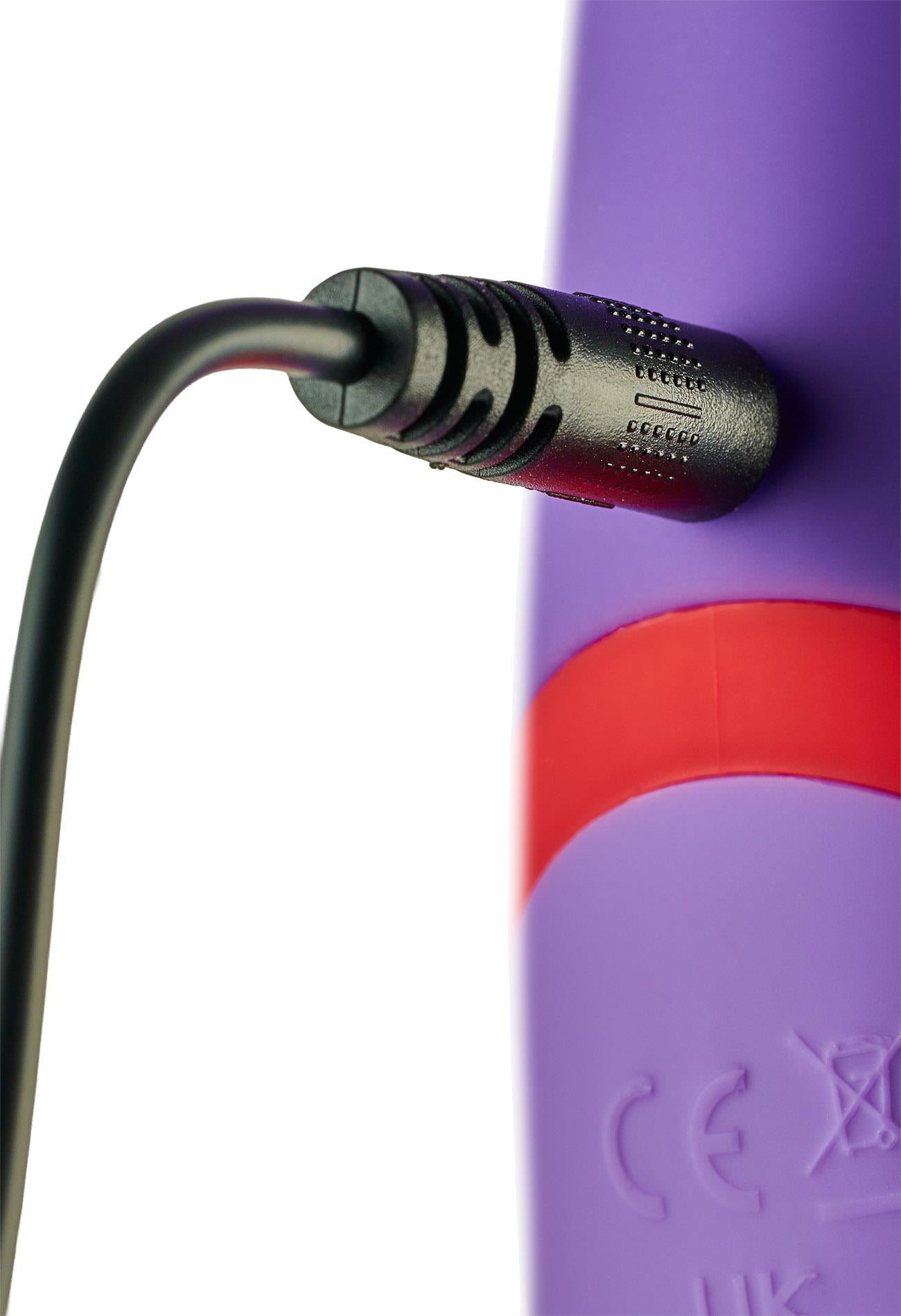 Vibrator USB din silicon cu două tonuri Dream Toys 19 cm