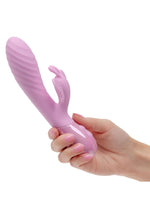 Vibrator Calexotics Aura Dual Flutter Bunny roz USB 11.5cm
