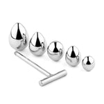 Dop anal HeavyFun din oțel inoxidabil cu 5 capete 16,5 cm
