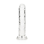 Dildo realist RealRock transparent cu ventuză 14,5 cm