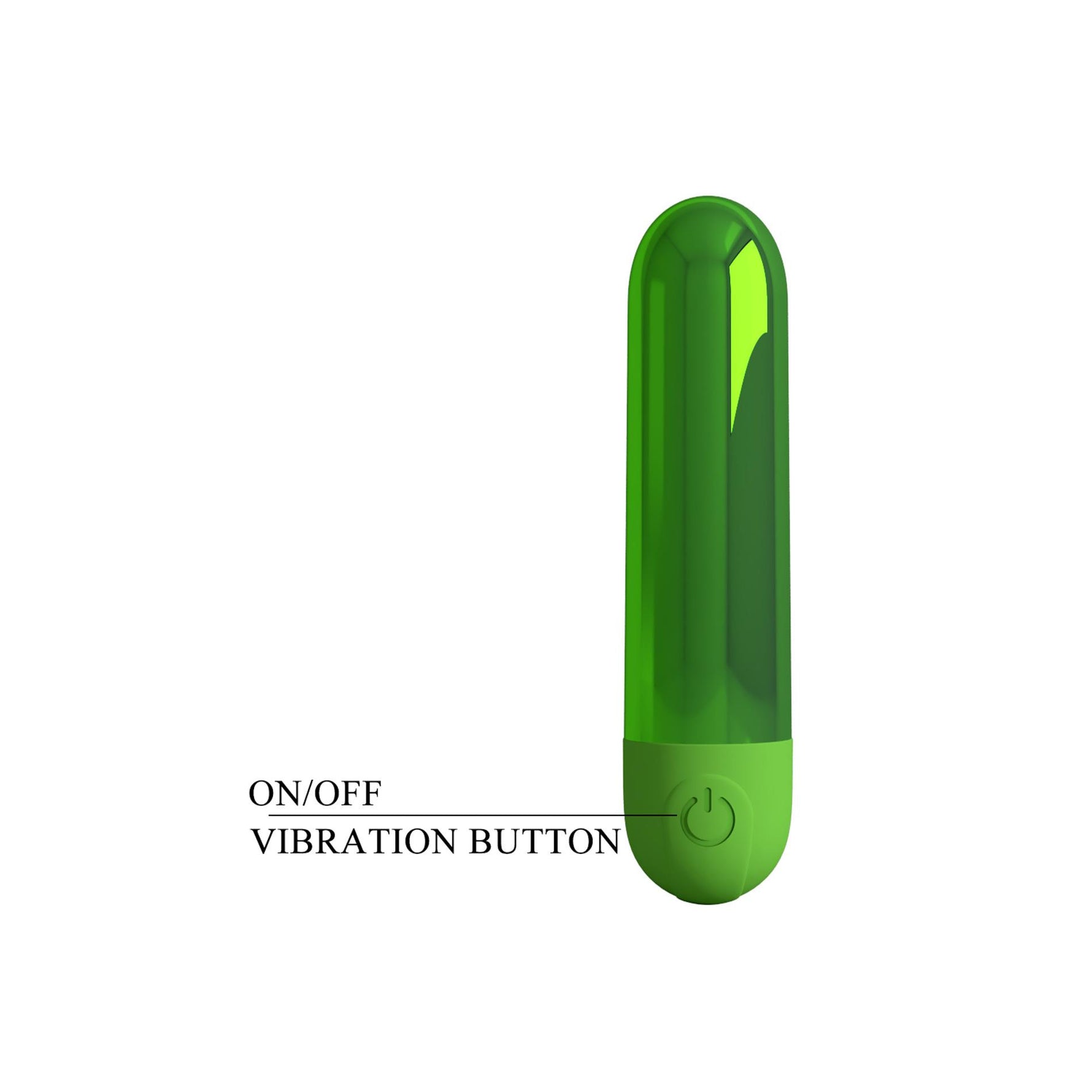 Vibrator mini Bullet reîncărcabil Pretty Love Kiwi Green