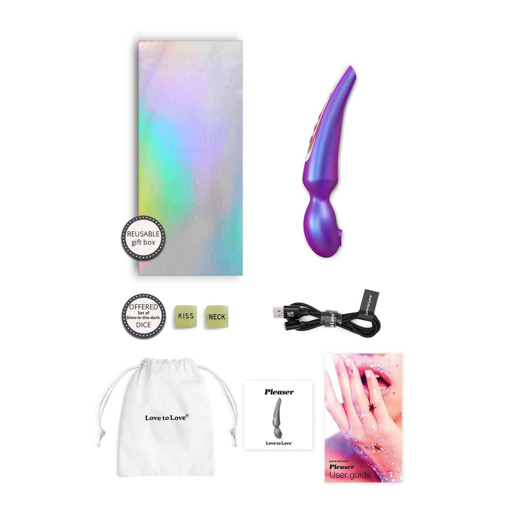 Stimulator clitoridian Pleaser Iridescent Night Love to Love