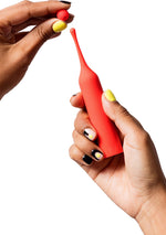 Vibrator ROMP Pop Roșu cu Capete USB Interschimbabile