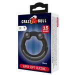 Inel pentru penis MECO Crazy Bull, din silicon super moale și impermeabil