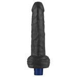 Dildo vibrant realist Lovetoy Real Softee, negru, USB, 23 cm