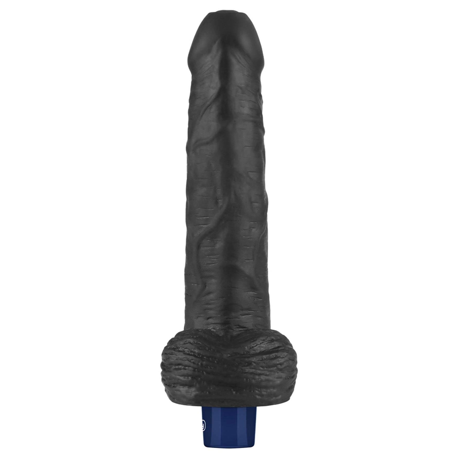 Dildo vibrant realist Lovetoy Real Softee, negru, USB, 23 cm