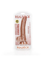 Dildo curbat realist RealRock cu ventuză 20 cm