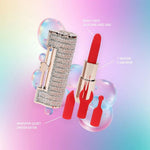Vibrator ruj USB Loveline Angel Pink cu vârfuri