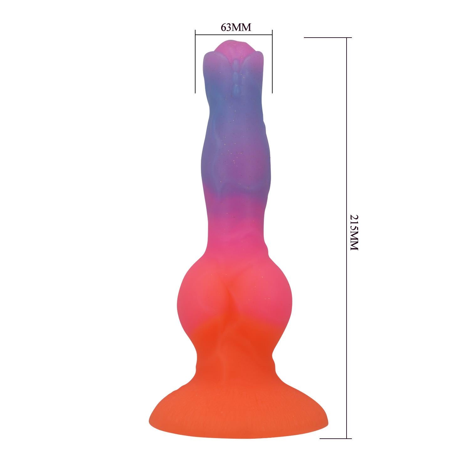 Dildo ondulat din silicon Power Monsters Hercules 21.5 cm