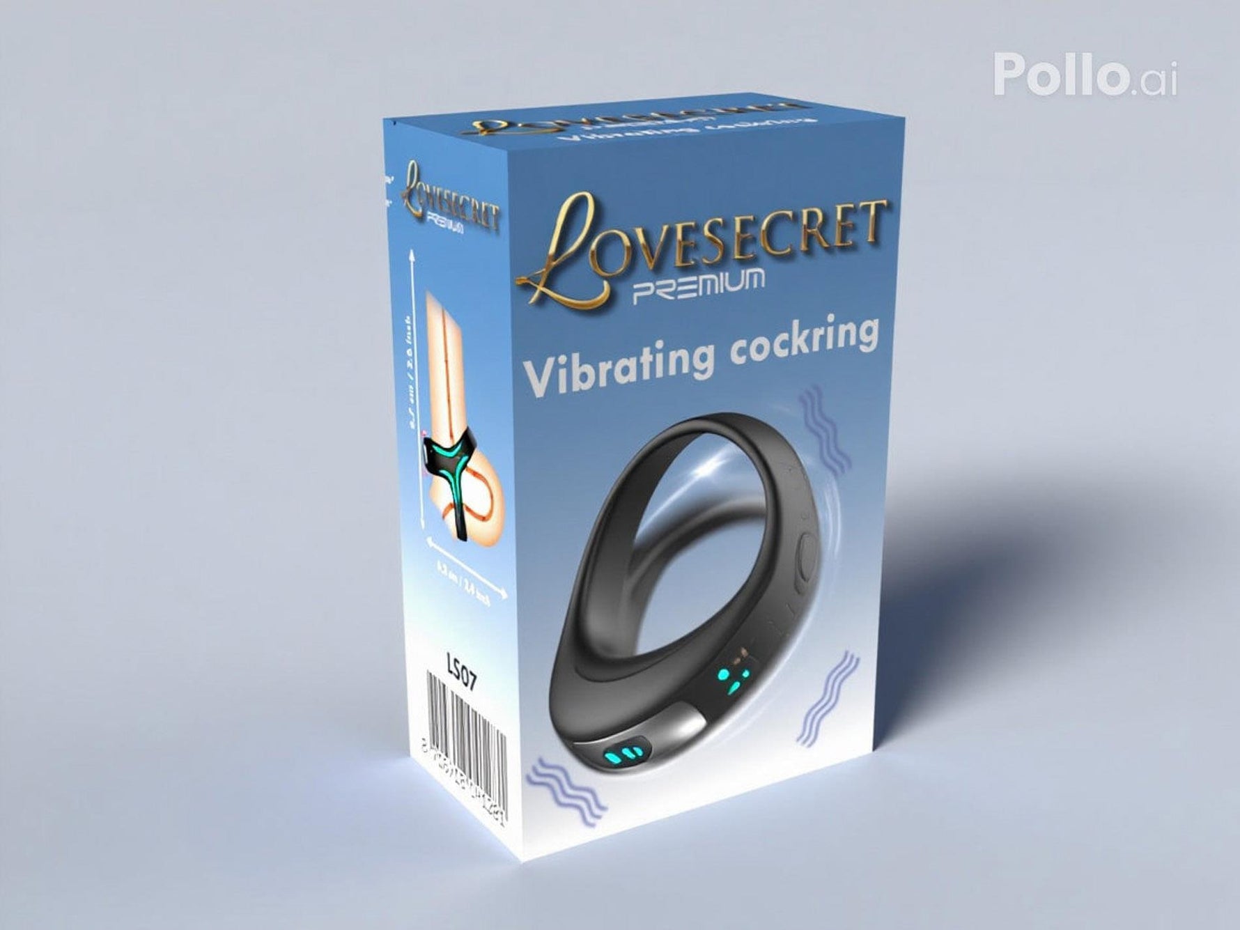 Inel vibrant pentru penis Lovesecret din silicon premium, impermeabil, cu USB