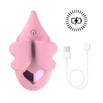 Vibrator pentru deget Loveline din silicon roz, cu 9 moduri