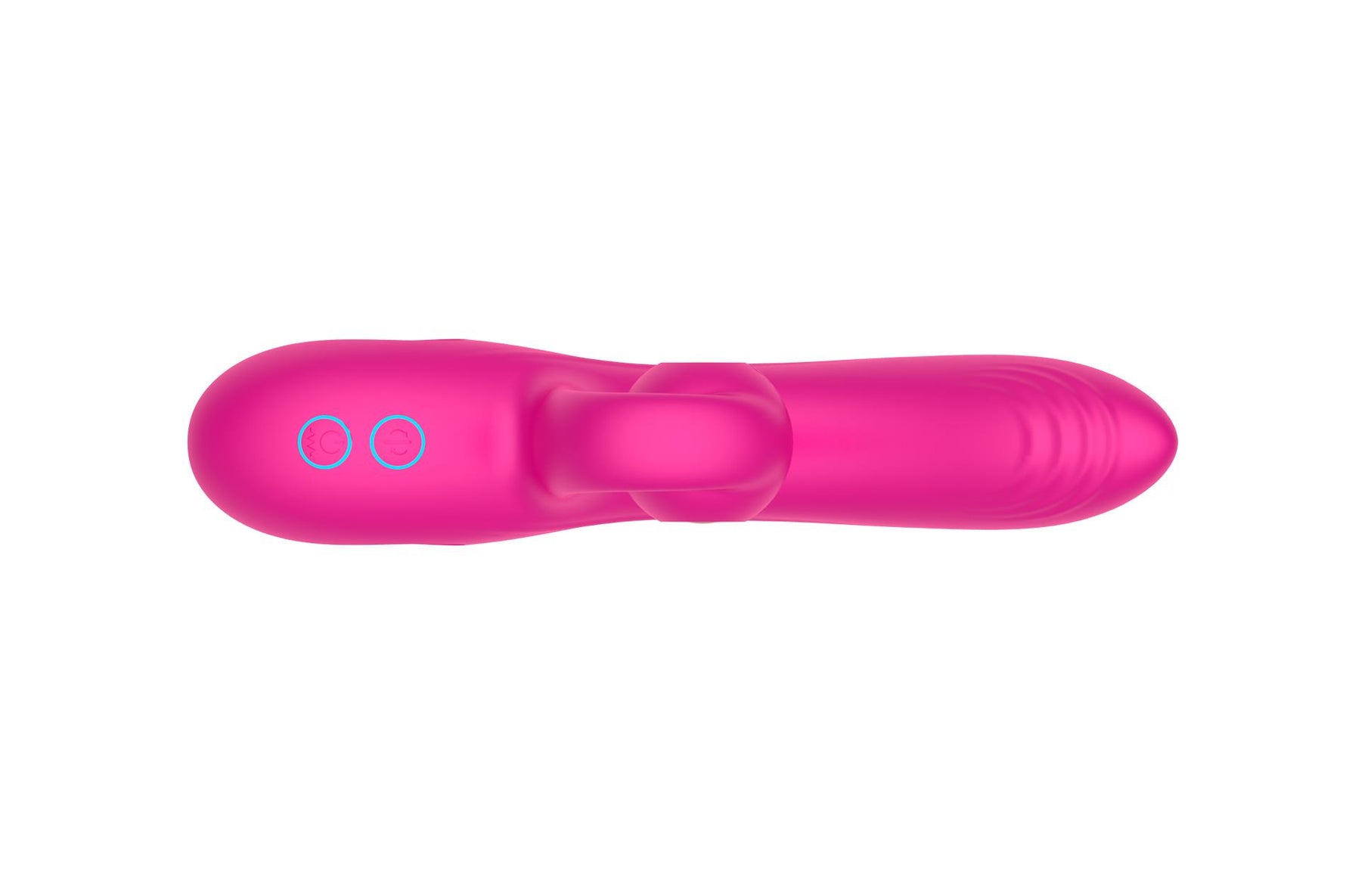Vibrator drăguț din silicon violet, rezistent la apă, din seria B, cu aspect de iepuraș