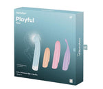 Set vibratoare Satisfyer Playful Four din silicon, impermeabile, cu USB