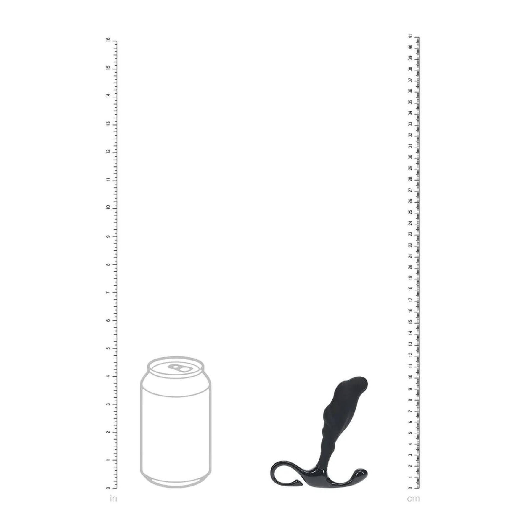 Masaj prostată Levelz S din silicon, negru, 10 cm