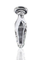 Plug anal din sticlă Star Sparkler ToyJoy, transparent, 12 cm