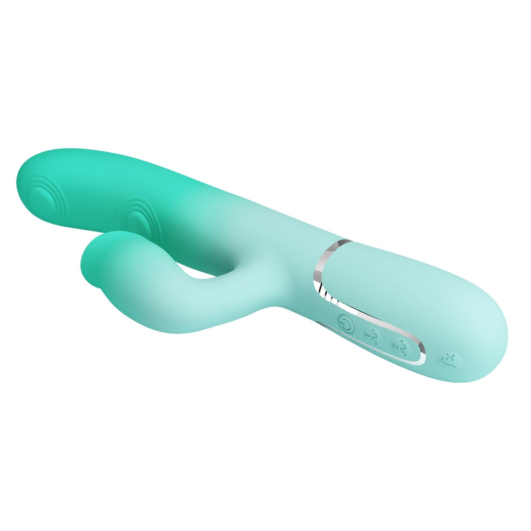 Vibrator Pretty Love Gigi din silicon cu formă de iepuraș, 7 impulsuri, 7 linguri, USB