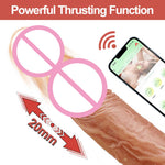 Vibrator realist premium Lovesecret cu aplicație 21,5 cm