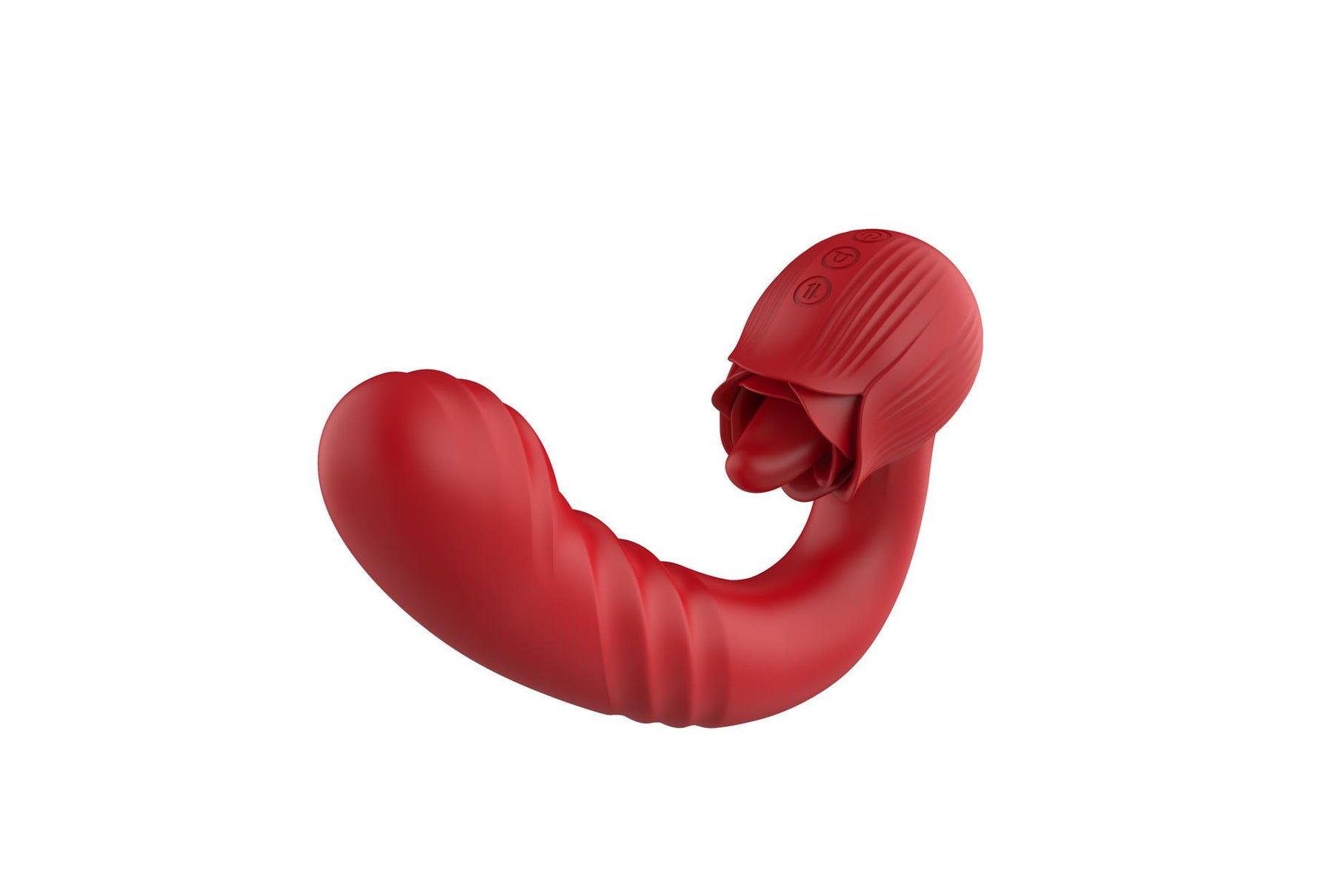 Vibrator drăguț USB pentru punctul G, seria B, cu aspect de trandafir, pentru lingerea limbii