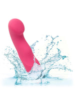 Vibrator Pixies Curvy din silicon, roz, USB, 10,75 cm